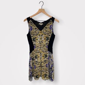 Broadway & Broome V-Neck Sleeveless Silk Dress